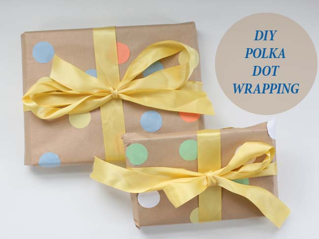 Polka Dot Wwraping Paper DIY