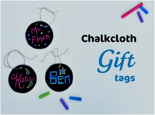 Chalkcloth Gift Tags DIY