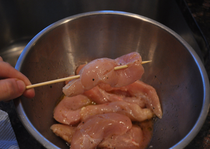 Chicken Skewers Appetizer Recipe - Step 2