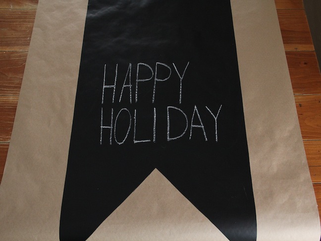 Chalkboard Table Runner DIY