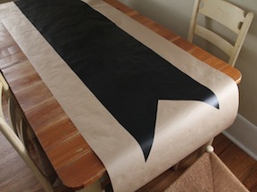 Chalkboard Table Runner DIY - Step 5