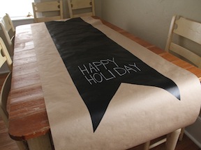 Chalkboard Table Runner DIY - Step 6