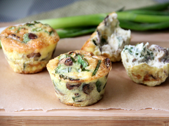 Mushroom Goat Cheese Frittata Cups Recipe