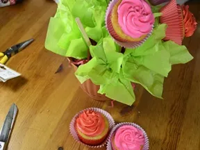 Cupcake Bouquet - last step