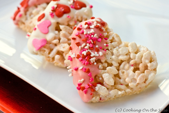 Heart-Shaped Rice Krispie Treats