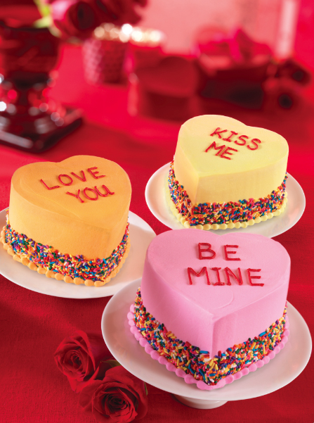 Conversation Heart Cake