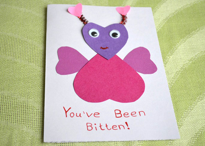 Homemade Love Bug Card Craft