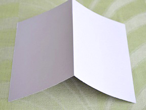 Homemade Love Bug Card Craft - Step 1