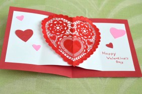 Homemade Heart Pop-Up Card Craft