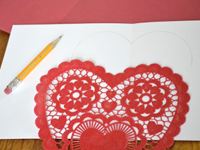 Homemade Heart Pop-Up Card Craft - Step 4