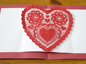 Homemade Heart Pop-Up Card Craft - Step 8