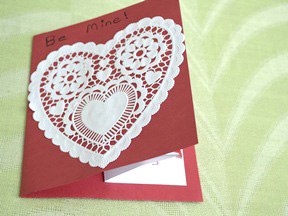 Homemade Heart Pop-Up Card Craft - Step 11