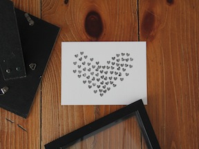 DIY Heart Stamp Art - Step 4