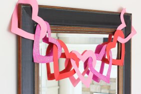 DIY Paper Hearts Banner