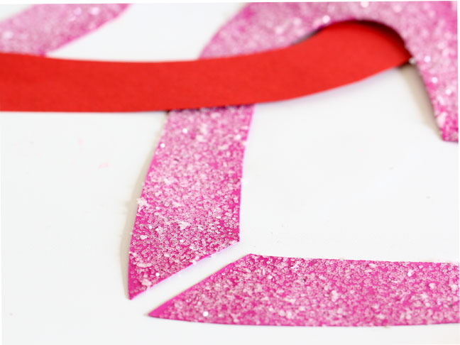 DIY Paper Heart Garland - Step 7
