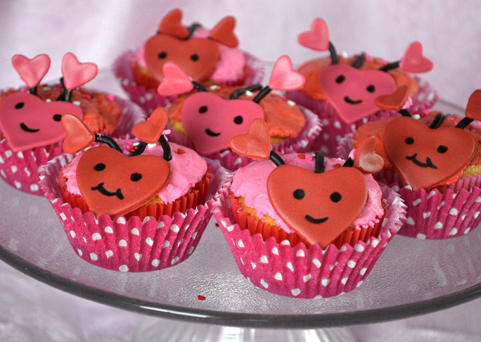 Heart Bugs Cupcake Recipe