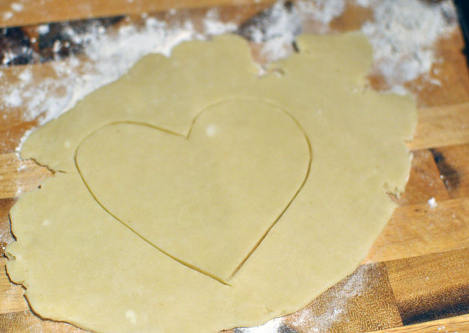 Heart Shaped Chicken Pot Pie