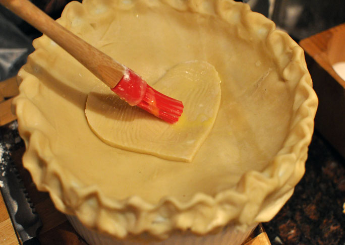 Easy Valentine's Day Chicken Pot Pie