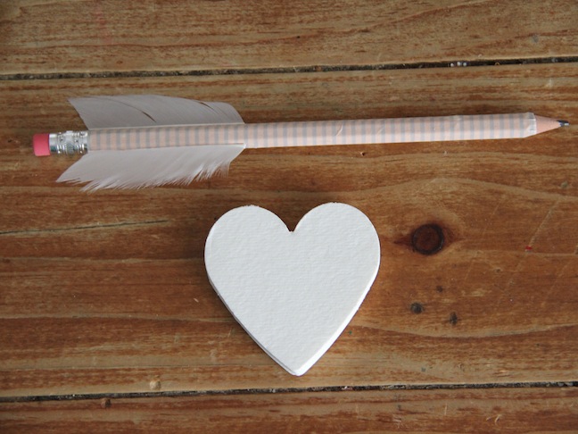 Heart Pencil and Pad Craft