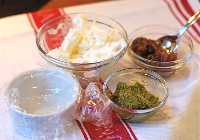 Goat Cheese Terrine Recipe - Step 1