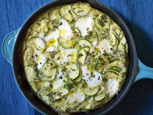 Zucchini Frittata Veggies For Breakfast