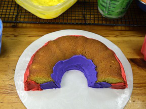 Rainbow Cake Recipe - Step 9