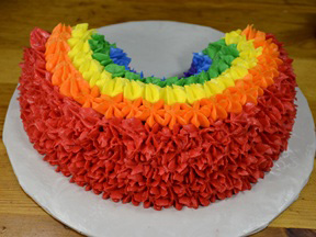 Rainbow Cake Recipe - Step 13