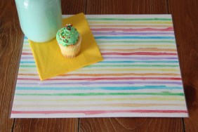 St. Paddy's Day Rainbow Placemat DIY