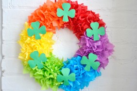 Rainbow Wreath DIY