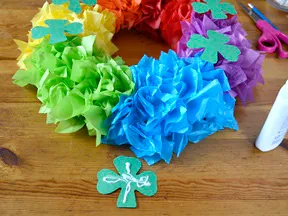 Rainbow Wreath Craft - Step 9