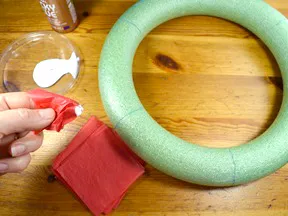 Rainbow Wreath Craft - Step 5