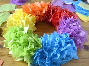 Rainbow Wreath Craft - Step 7