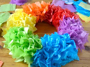 Rainbow Wreath Craft - Step 7