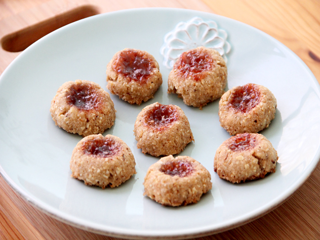 Strawberry Almond Thumbprint Cookies Recipe