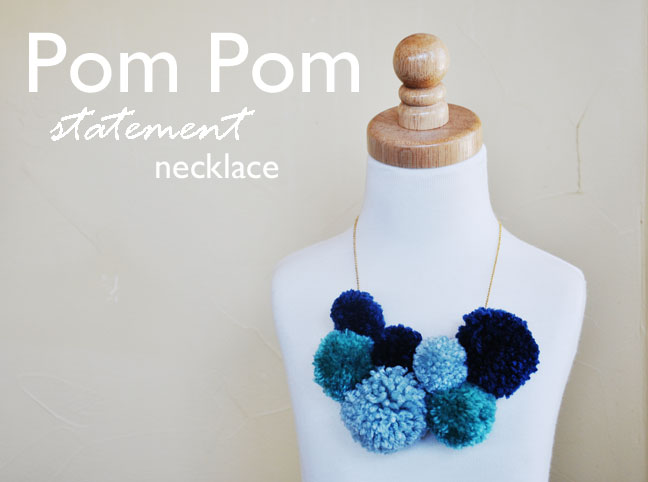 Pom Pom Statement Necklace