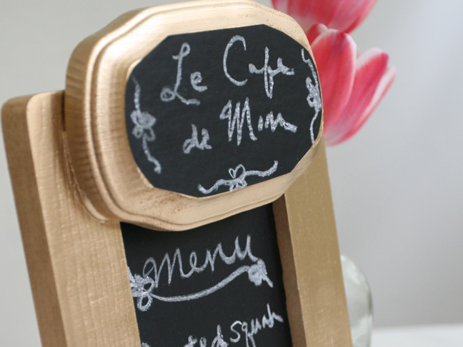 DIY Mother’s Day Gift: Chalkboard Menu Board