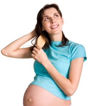 Pregnancy Symptom - Thickening Hair