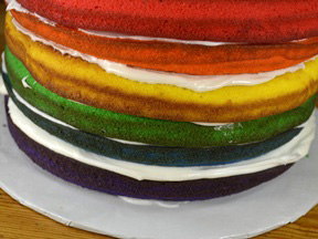 Rainbow Layer Cake - Step 17