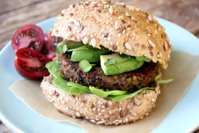 Black Lentil Pumpkin Veggie Burgers