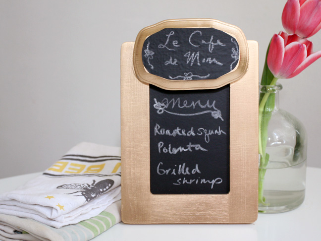 Chalkboard Menu DIY