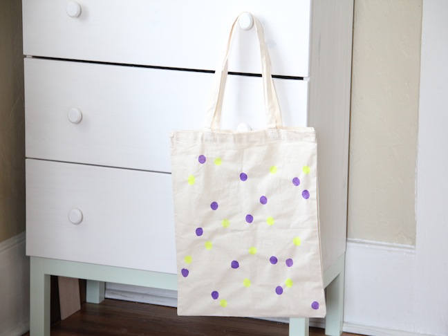 Polka Dot Tote DIY Craft