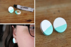 DIY Colorblock Earrings