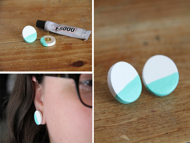 DIY Colorblock Earrings