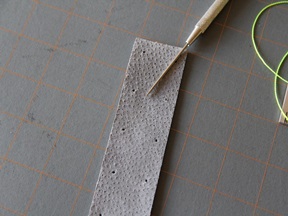 Leather Bookmark Craft - Step 3