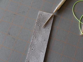 Leather Bookmark Craft - Step 3