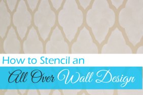 Paint Wall with Stencil
