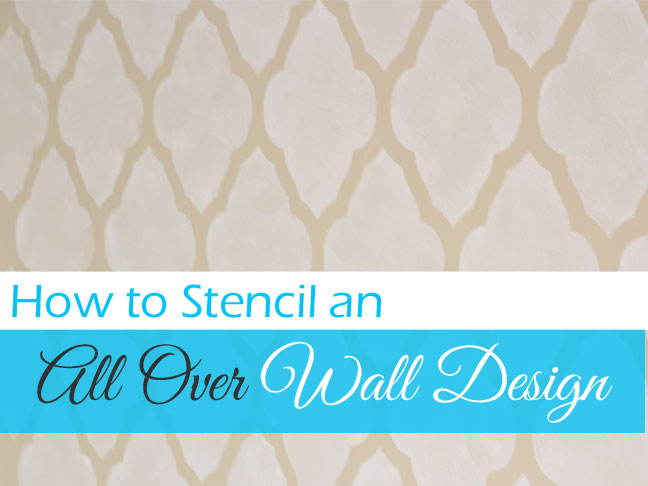 Paint Wall with Stencil