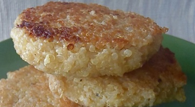 Quinoa Parmesan Burger