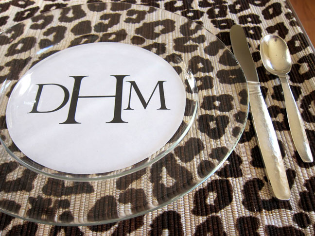 DIY: Dinner Plate Place Cards