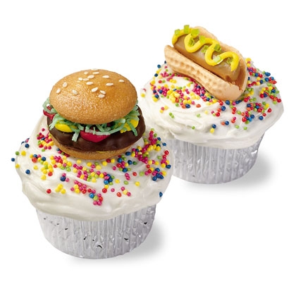Dogs and Burgers Cupcakes - Father's Day